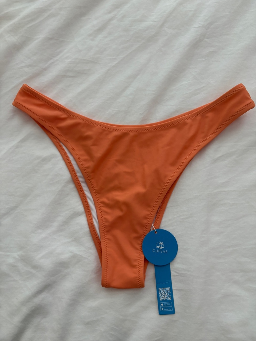 Cupshe Orange High-Leg Bikini Bottom